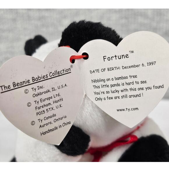 TY BEANIE BABY “FORTUNE” THE PANDA – 1997 RETIRED PLUSH W/ TAG COLLECTOR EDITION - Picture 4 of 10